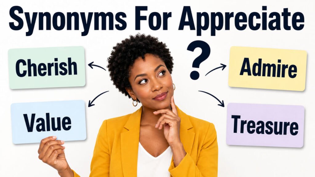 synonyms for appreciate