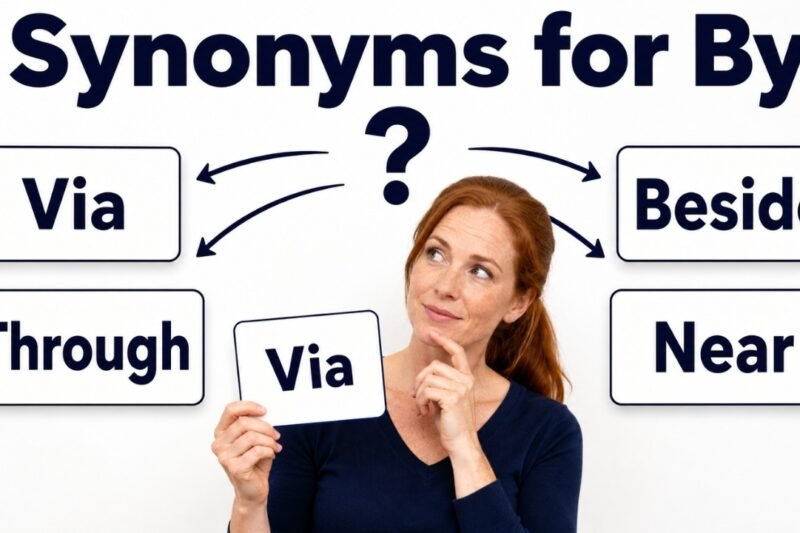 46+ Synonyms for By: Strong Word Choices & Examples