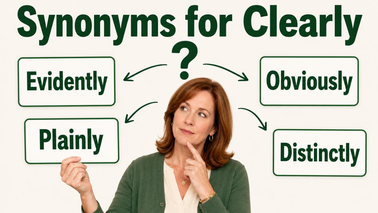 synonyms for clearly