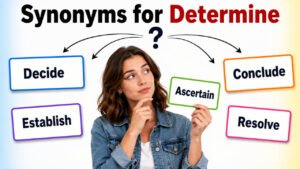 synonyms for determine