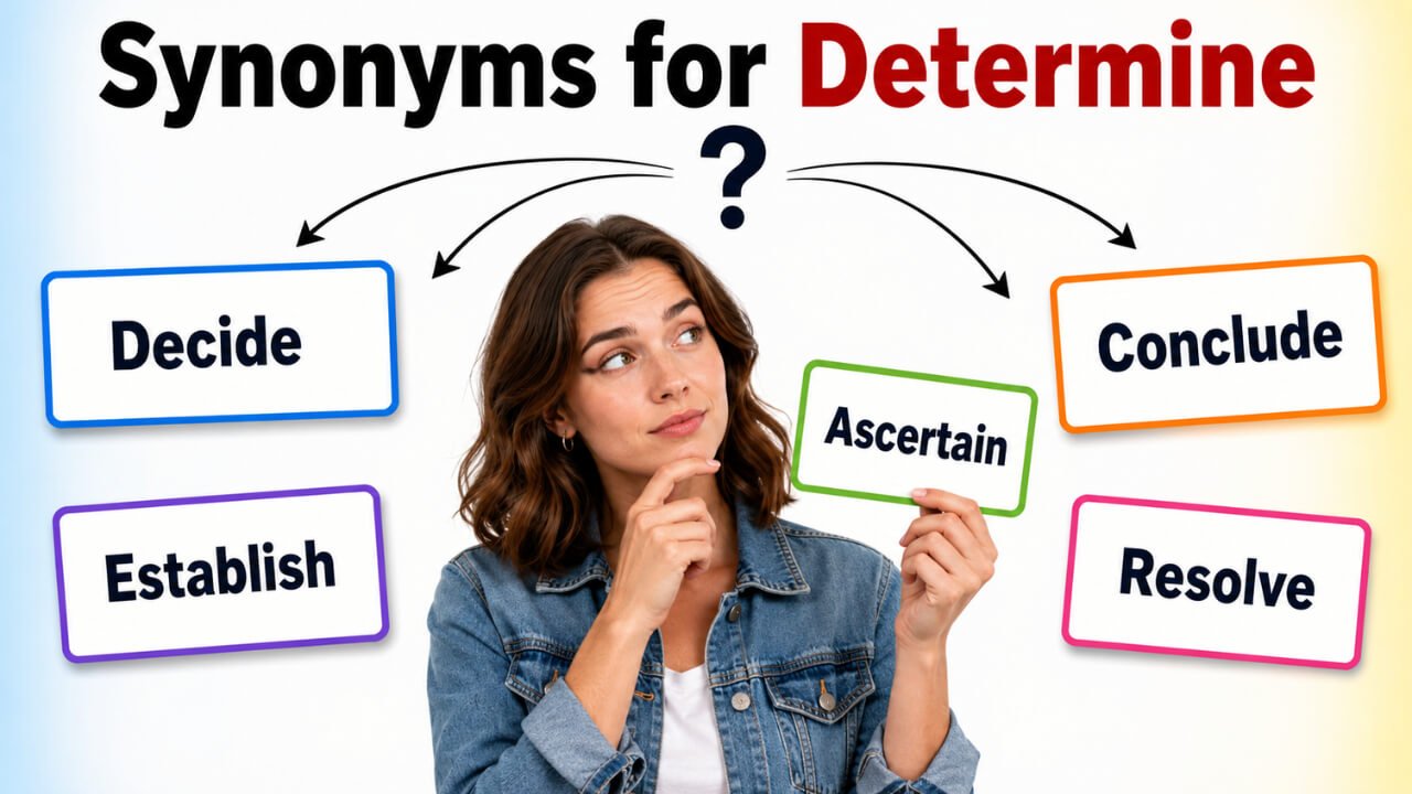 synonyms for determine