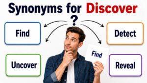 synonyms for discover