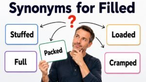 synonyms for filled