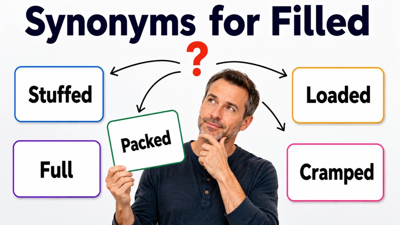 synonyms for filled