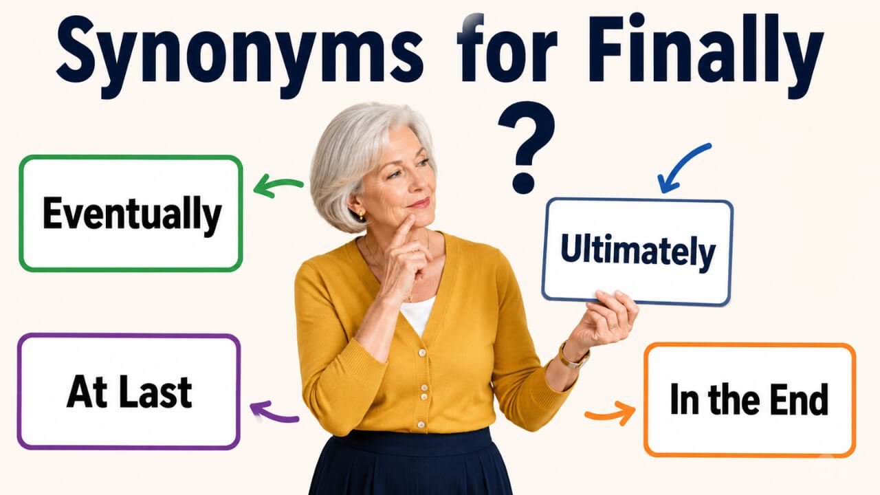 synonyms for finally