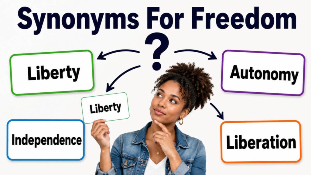 synonyms for freedom
