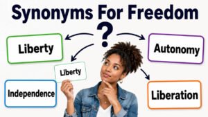 synonyms for freedom