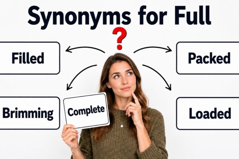 44+ Synonyms for Full: Strong Word Choices & Examples
