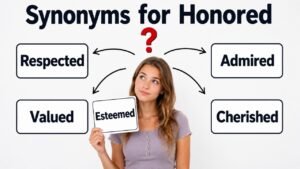 synonyms for honored