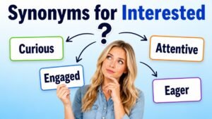Synonyms for Interested