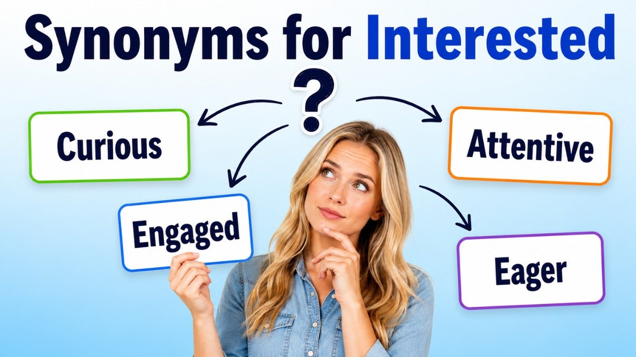 Synonyms for Interested