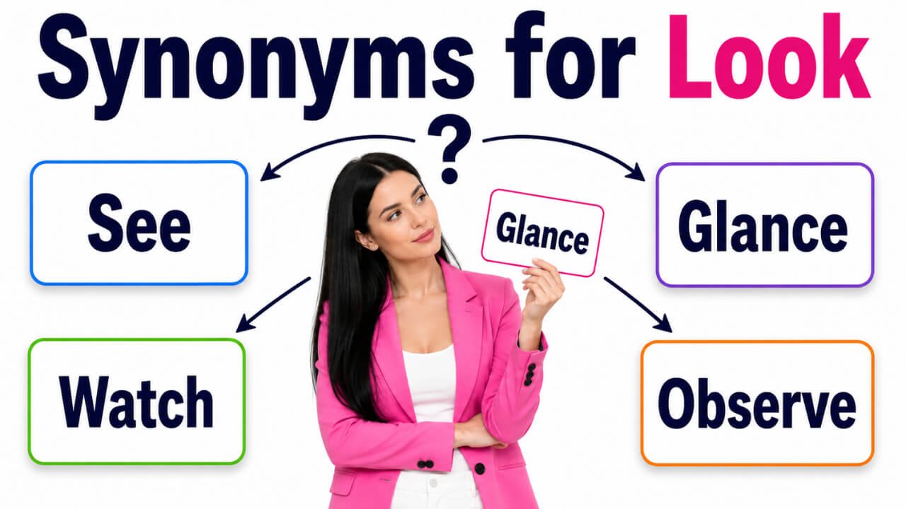 synonyms for look
