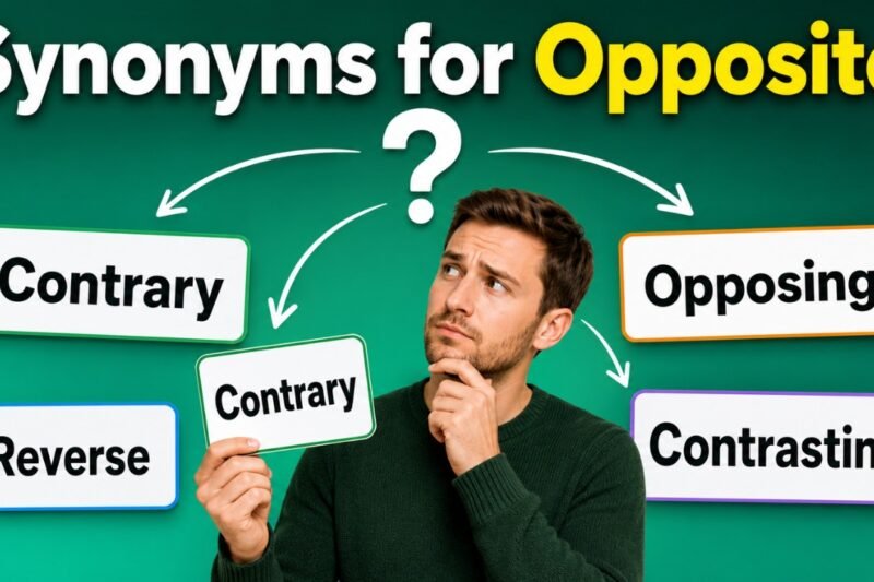 30+ Synonyms for Opposite: Meanings, Context & Clear Examples
