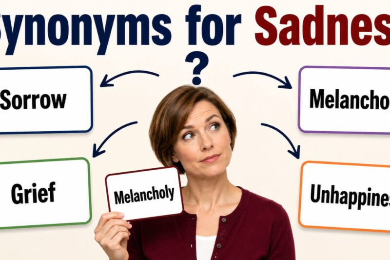38+ Synonyms for Sadness: Strong Word Choices & Examples
