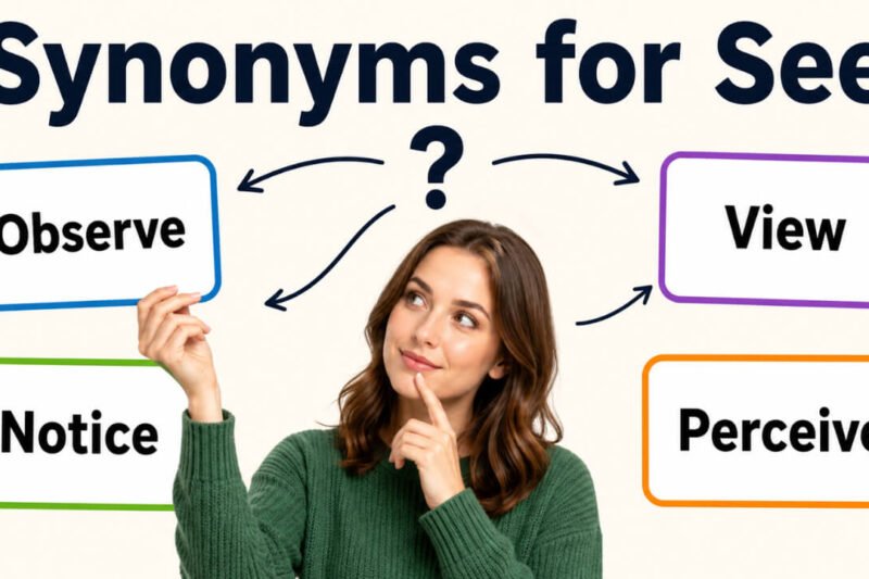 48+ Synonyms for See: Meanings, Examples & Best Uses