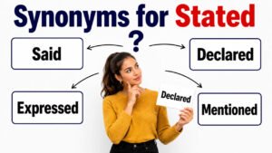 synonyms for stated