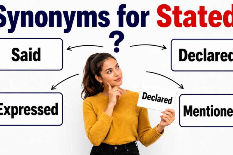 40+ Synonyms for Stated: Meaning, Examples & Best Uses
