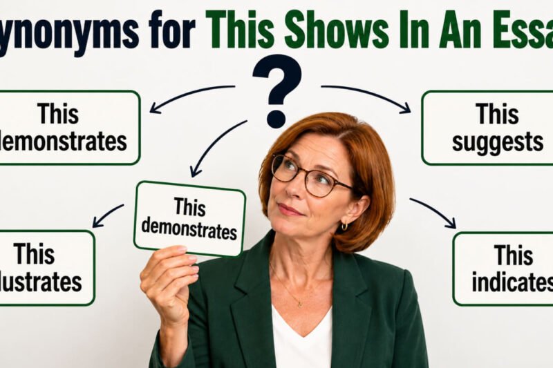 40+ Synonyms for This Shows In An Essay: Usage, Context & Examples