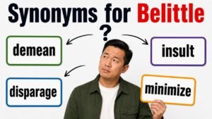 synonyms for belittle