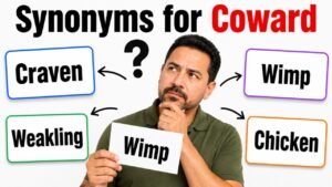 synonyms for coward