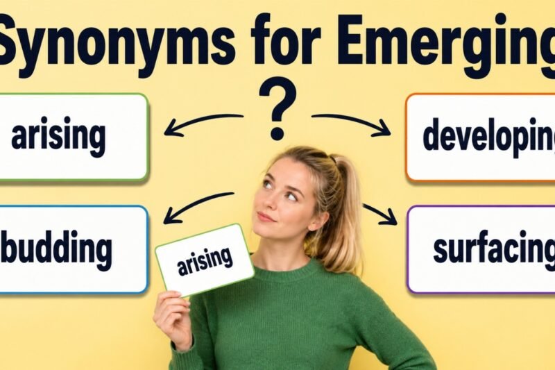 40+ Synonyms for Emerging: Meaning, Examples & Best Uses