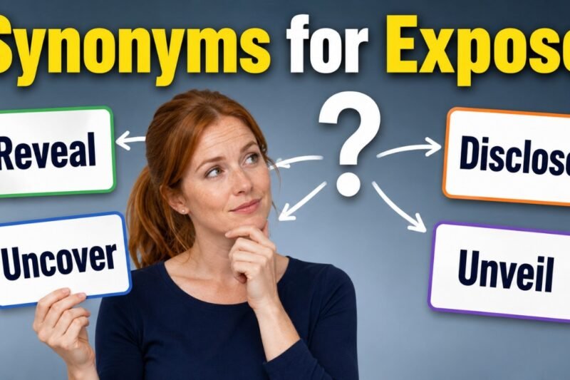 45+ Synonyms for Expose: Strong Word Choices & Examples