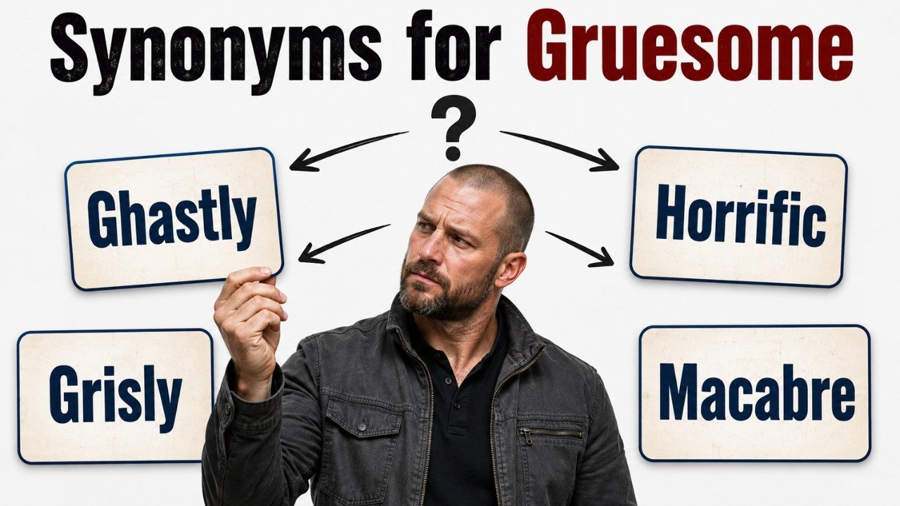 synonyms for gruesome