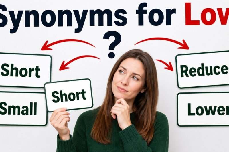 40+ Synonyms for Low: Meanings, Context & Clear Examples