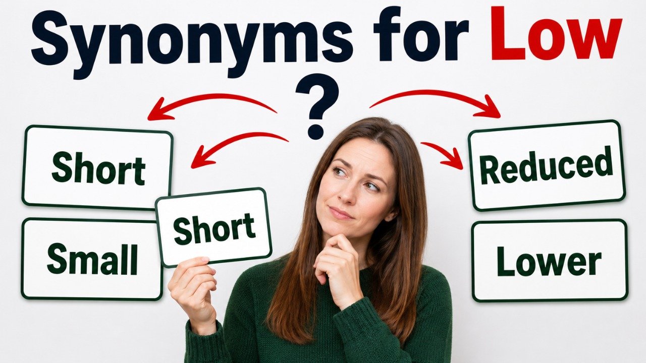 synonyms for low