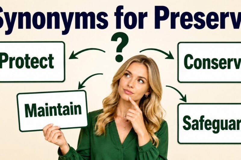 Synonyms for Preserve: Protect and Maintain Words