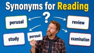 synonyms for reading