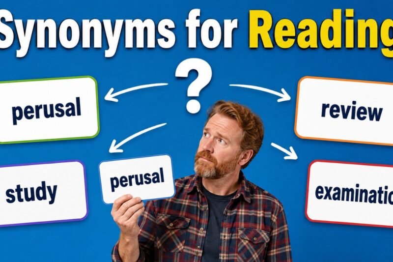 synonyms for reading