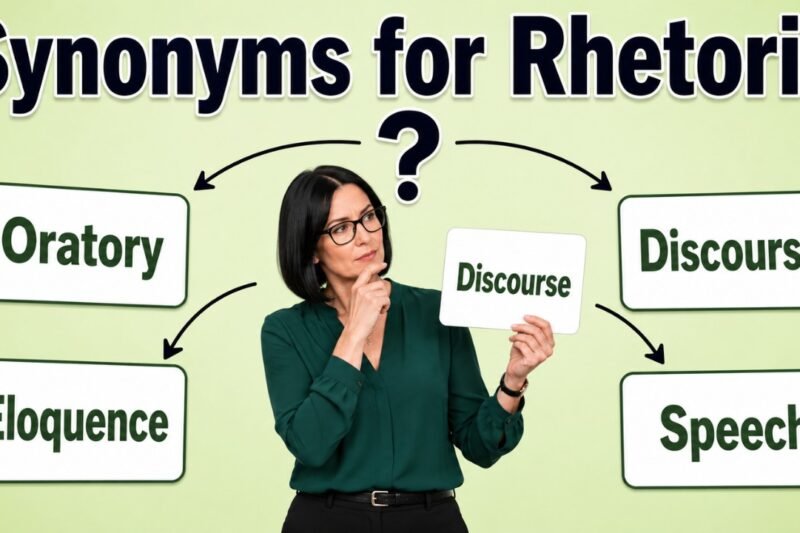 synonyms for rhetoric