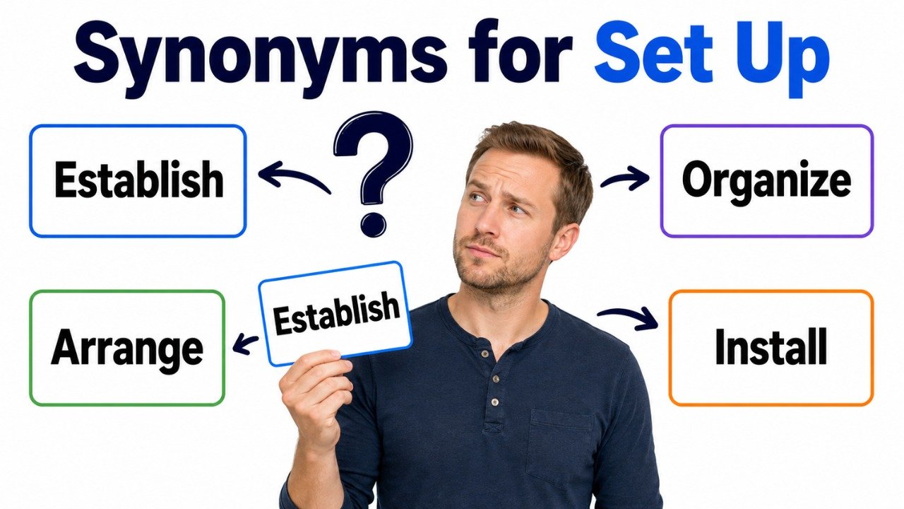 synonyms for set up
