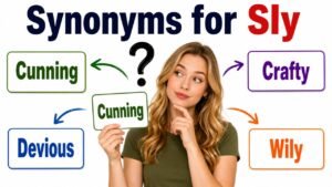 synonyms for sly