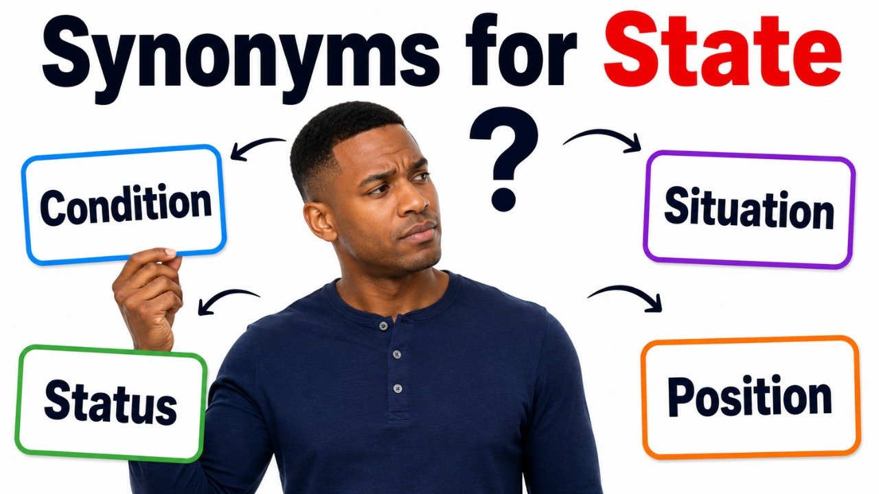 synonyms for state