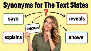 synonyms for the text states