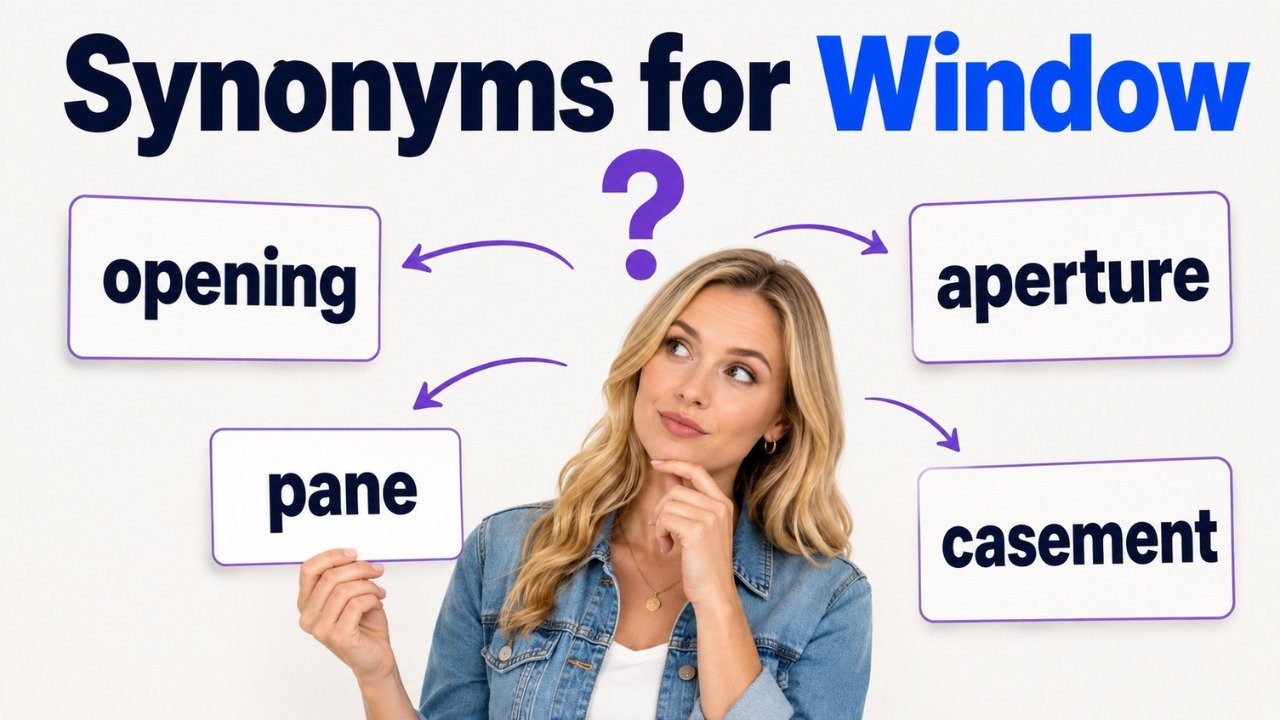 synonyms for window
